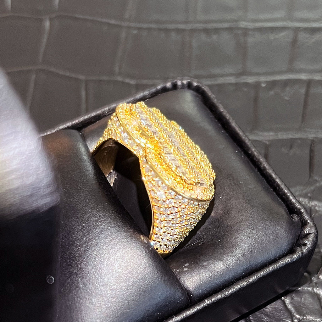 5.00 CTW Baguette Moissanite Heart Ring