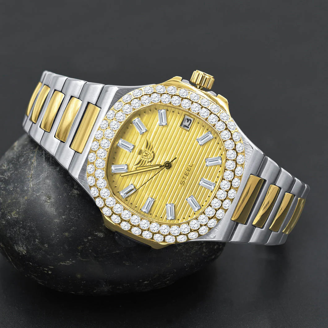 Iced out nautical best sale watch
