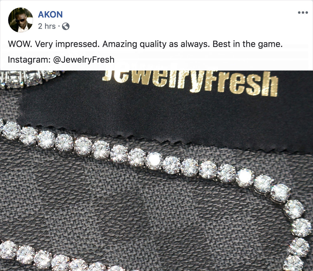 Akon diamond tennis chain
