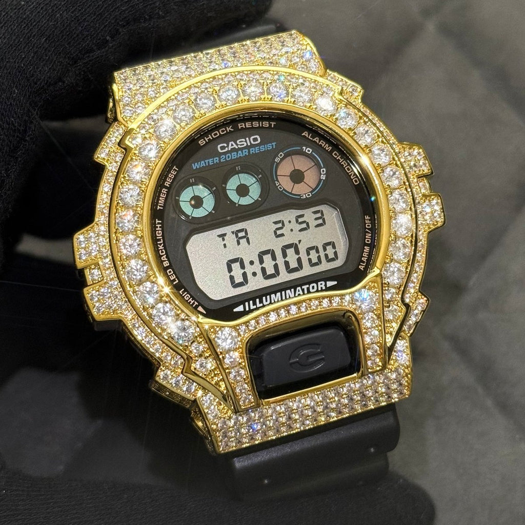 Gold Big Stone 8.60 CTW G - Shock DW6900 - JewelryFresh