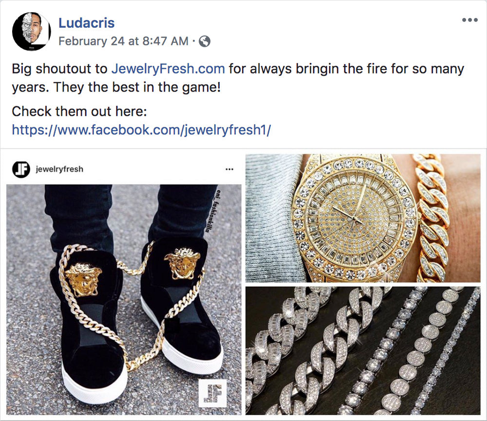 Ludacris Facebook Shoutout