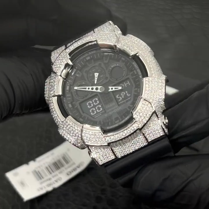 Iced Out Moissanite G Shock Watch - 6.58 CTW Style – JewelryFresh