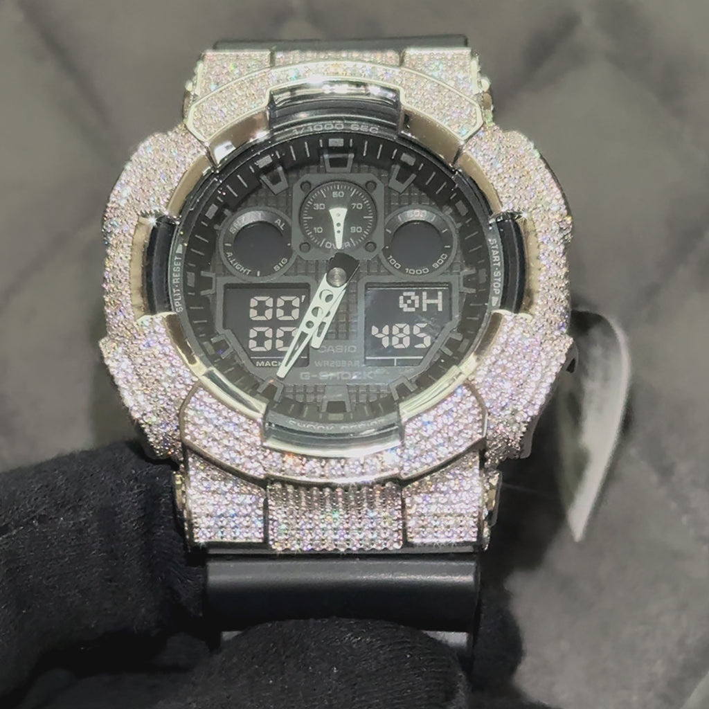Iced Out Casio G-Shock Watches - Rhodium Finish Style – JewelryFresh