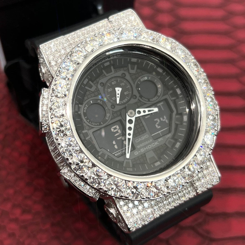 17.75 Carat VVS1 Moissanite Big Stone G Shock - JewelryFresh