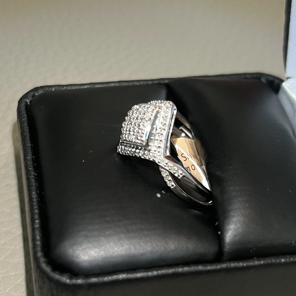 0.25 Carat Pave Real Diamond Womens Ring