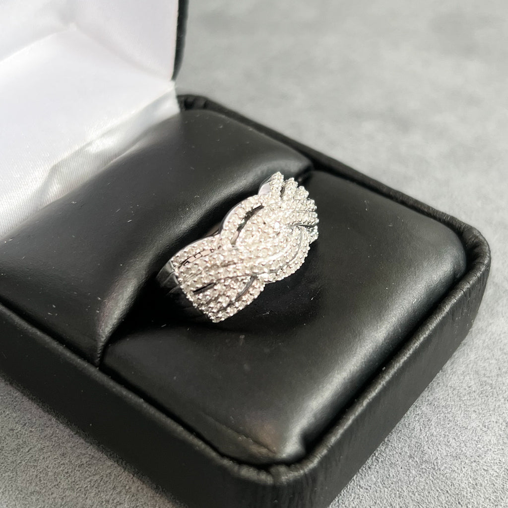 0.40 Carat Real Diamond Womens Fashion Ring