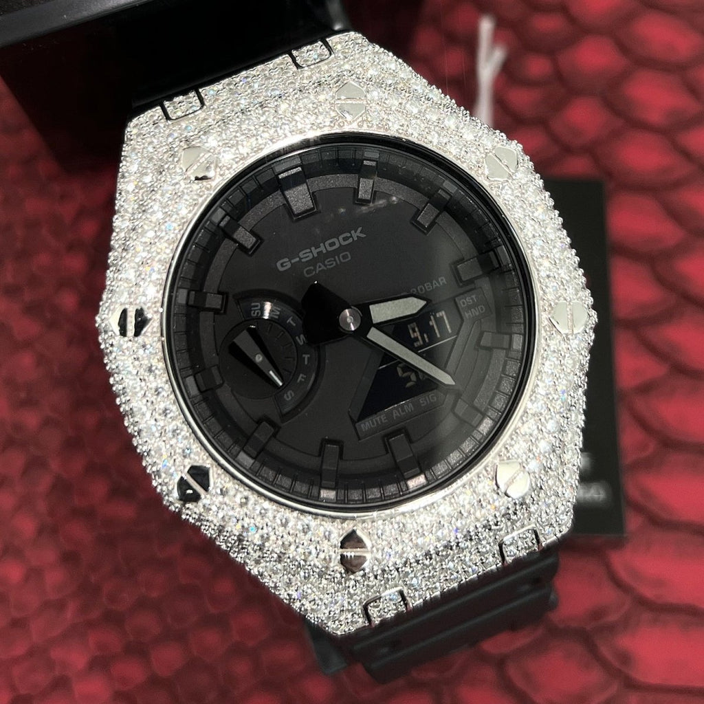 7.75 Carat Moissanite Bust Down Casio G Shock - JewelryFresh