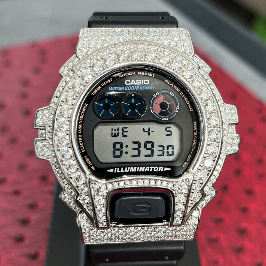 8.30 Carat VVS1 Moissanite G Shock Watch - JewelryFresh