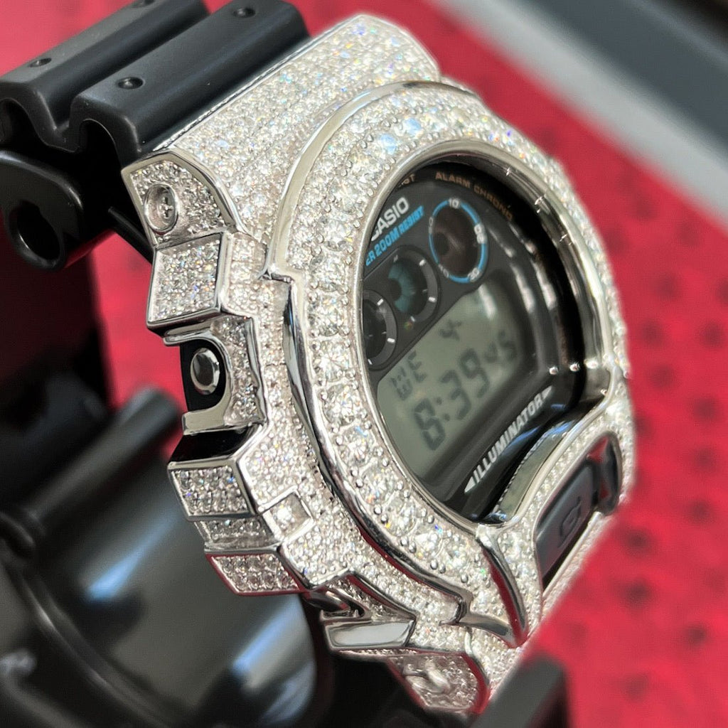 8.30 Carat VVS1 Moissanite G Shock Watch - JewelryFresh