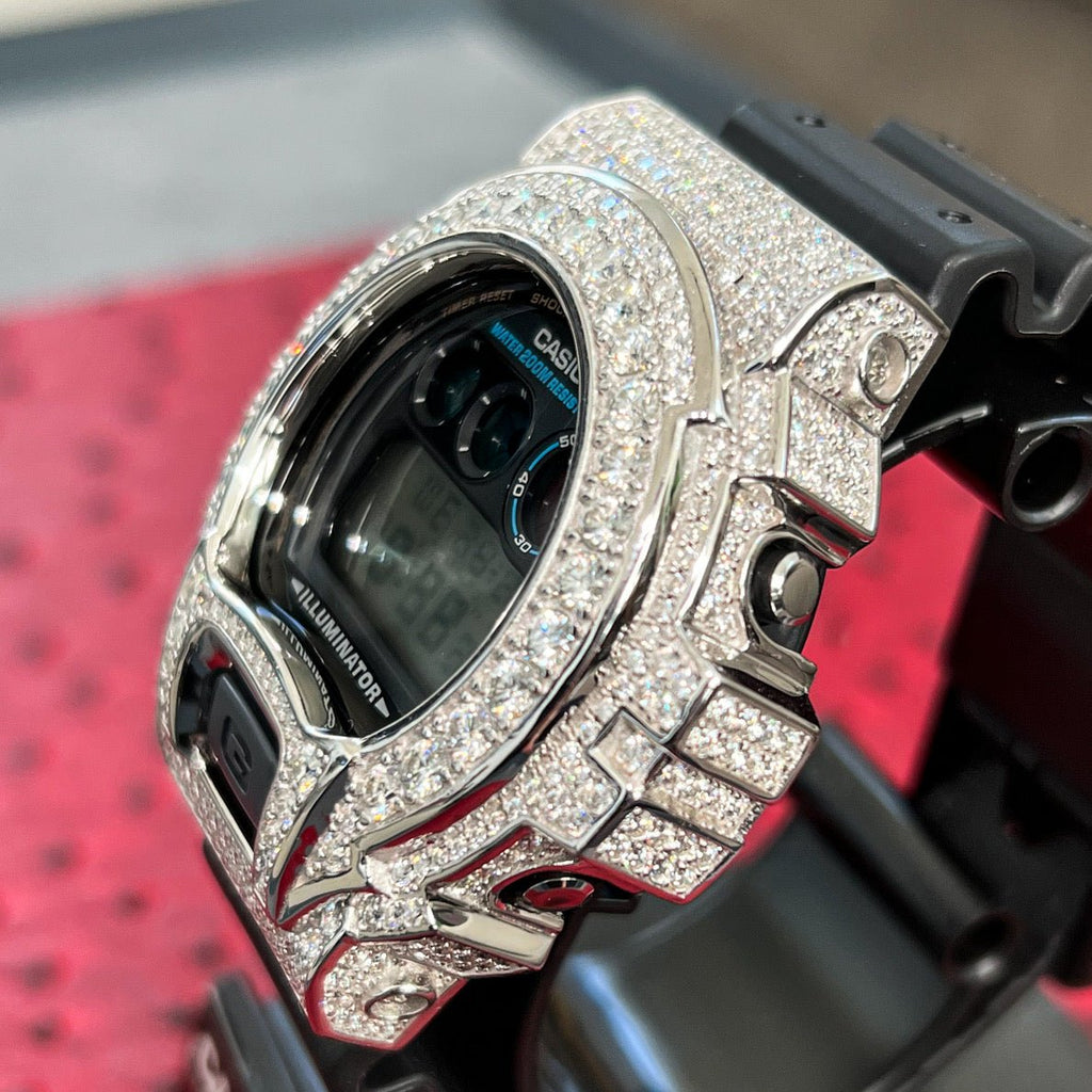 8.30 Carat VVS1 Moissanite G Shock Watch - JewelryFresh