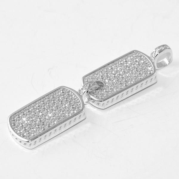925 Silver Micro Double Dogtag Pendants for Stylish Men – JewelryFresh シルバー925ドッグタグセット