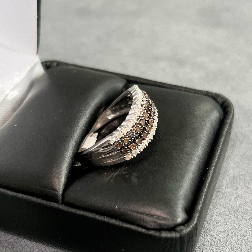 0.50 Carat Real Champange Diamond Womens Ring