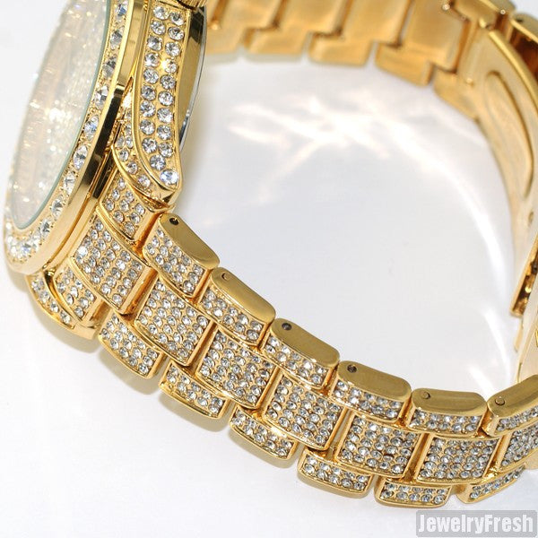 Iced out mk watch cheap