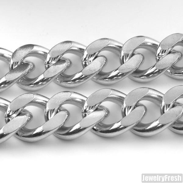 12mm Stainless Steel Large Cuban Chain