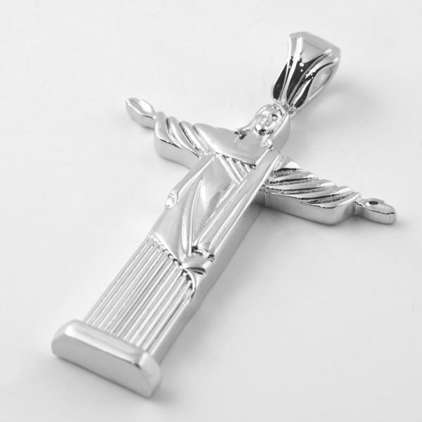 Silver Jesus Christ Full Body Pendant