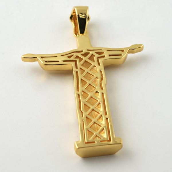  14k Yellow Gold Iced Out Jesus Face Necklace Pendant, 3.25:  Clothing, Shoes & Jewelry