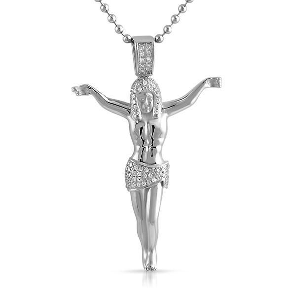 925 Sterling Silver 3D Jesus Crucifix