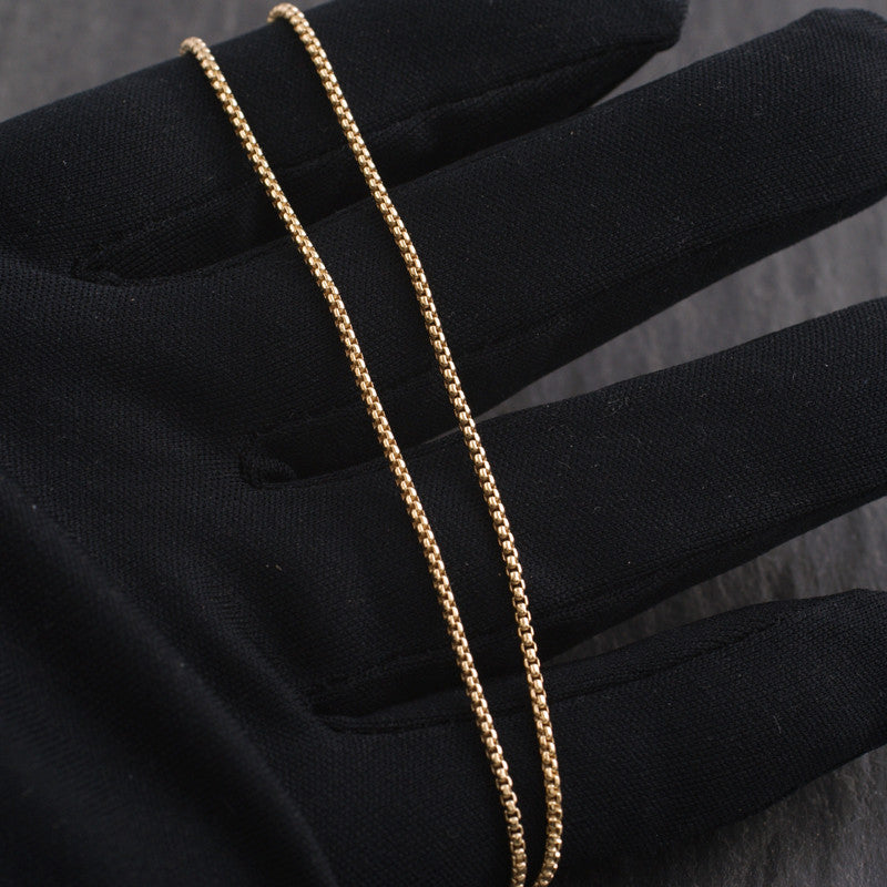Genuine 10K Gold 1.5mm Box Chain