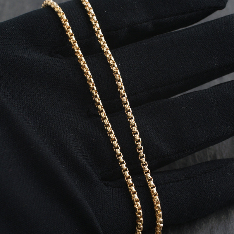 Genuine 10K Gold 2.5mm Box Chain