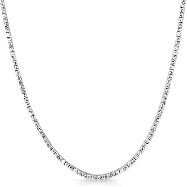 2mm Skinny Lab Made 925 Silver Tennis Chain