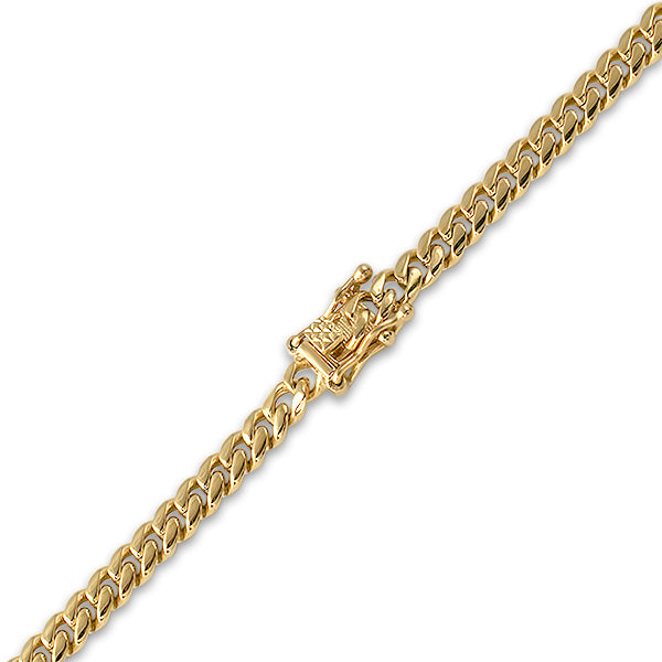 6mm Gold Premium Miami Cuban Bracelet