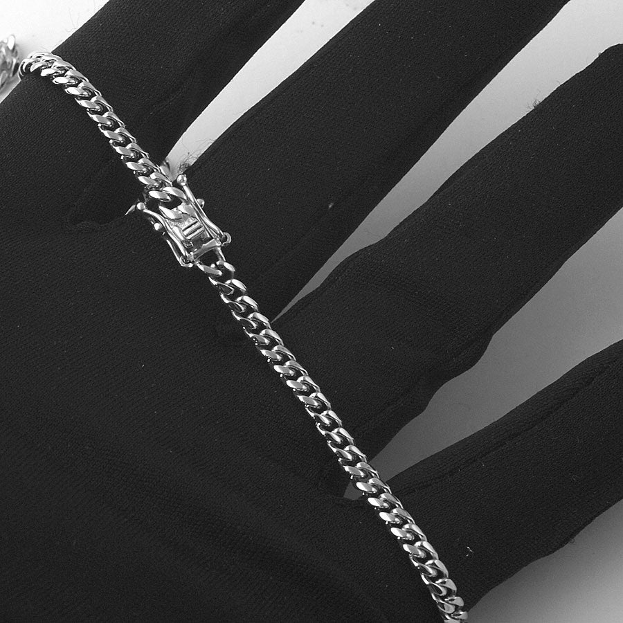 4mm Stainless Steel Premium Cuban Bracelet