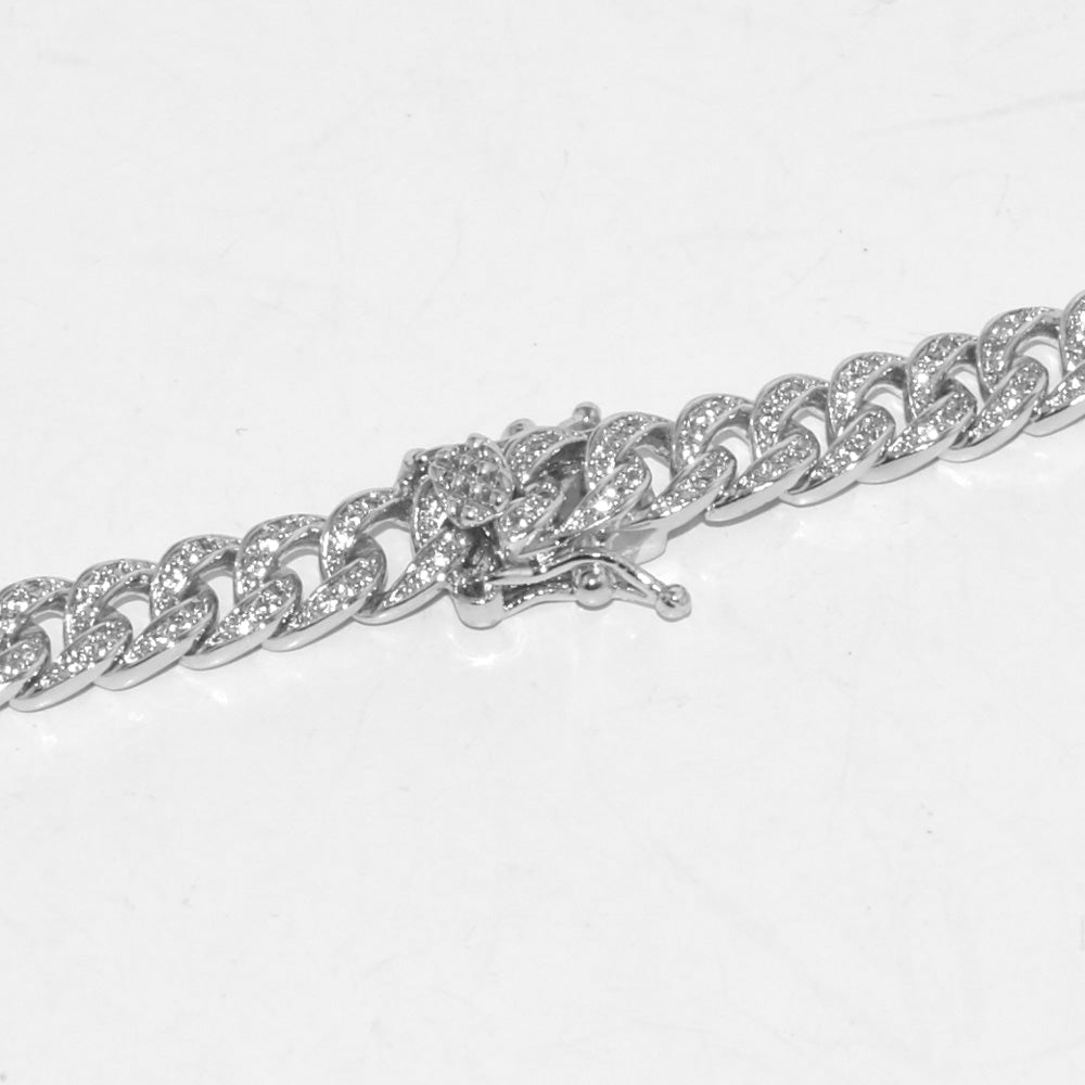 6mm 925 Sterling Silver Iced Out Cuban Chain