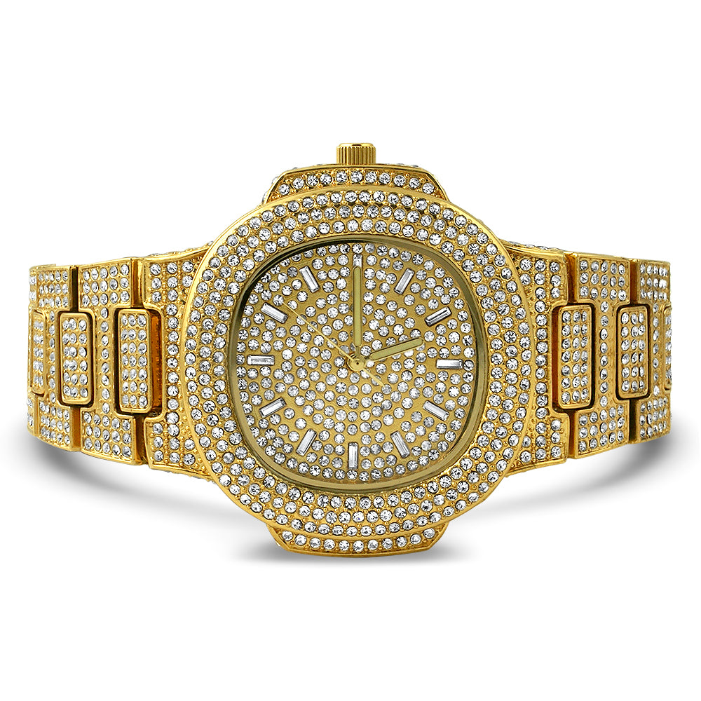 Jumbo Fully Iced Out Nautical Watch
