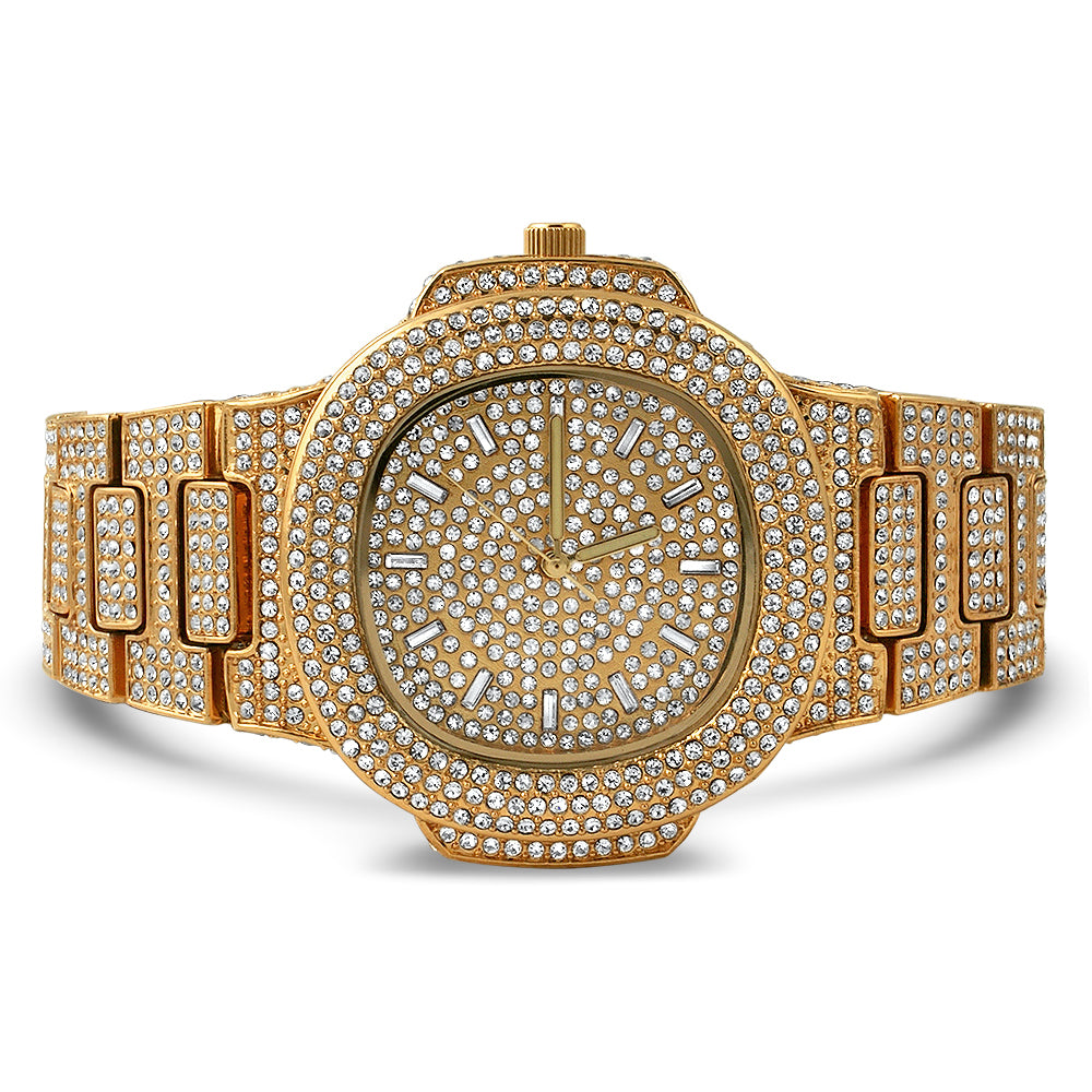 Jumbo Fully Iced Out Nautical Watch