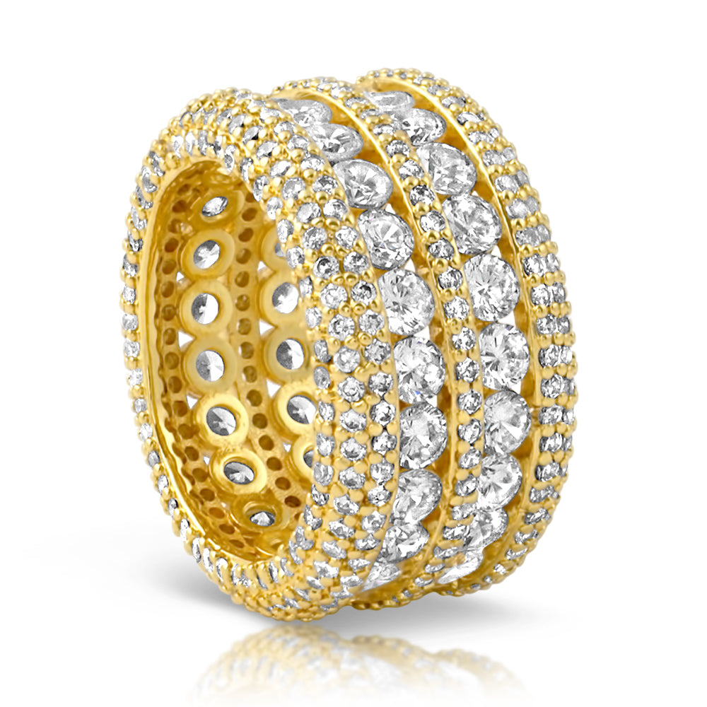 18K Gold Luxury Diamond Eternity Ring