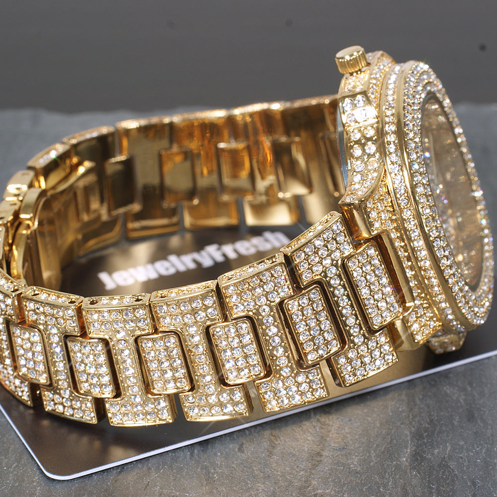 Jumbo Fully Iced Out Nautical Watch