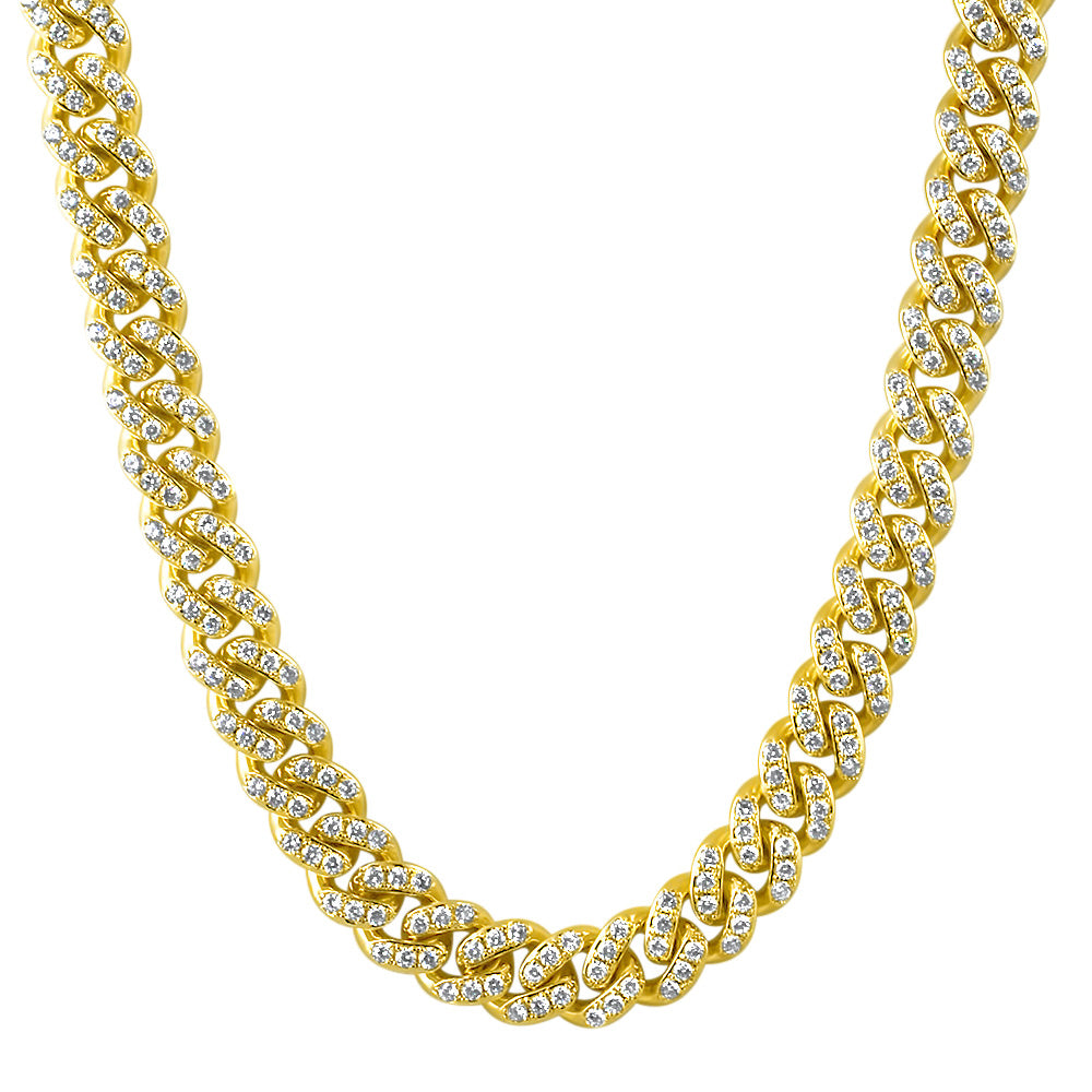 13mm Prong Set Iced Out Miami Cuban Chain