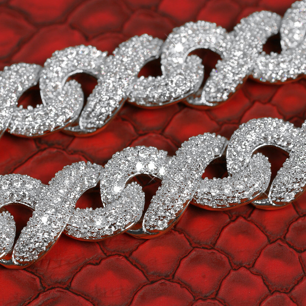 18mm Iced Out Infinity Link Diamond Chain