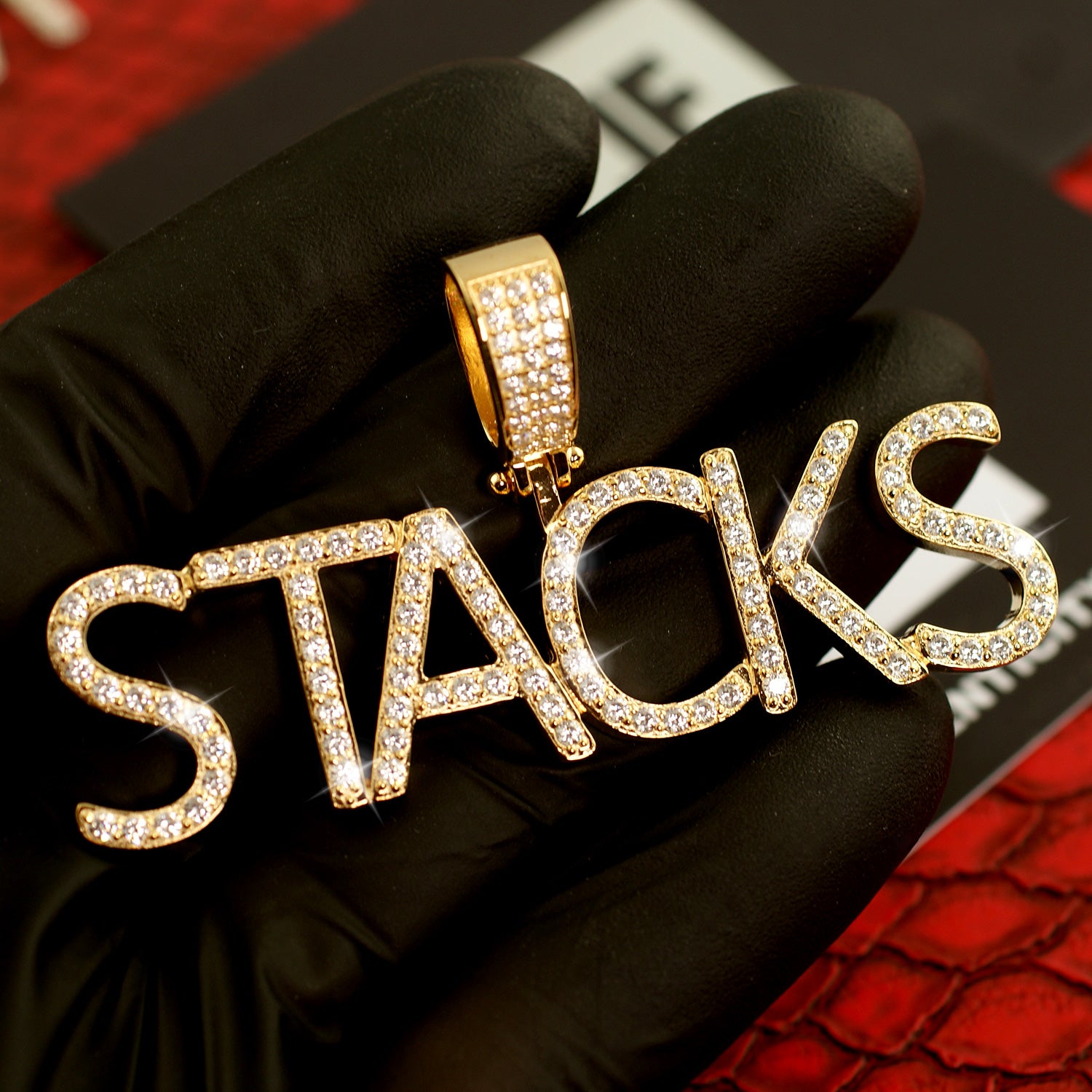 Custom VVS Iced Out Pave Letters Pendant