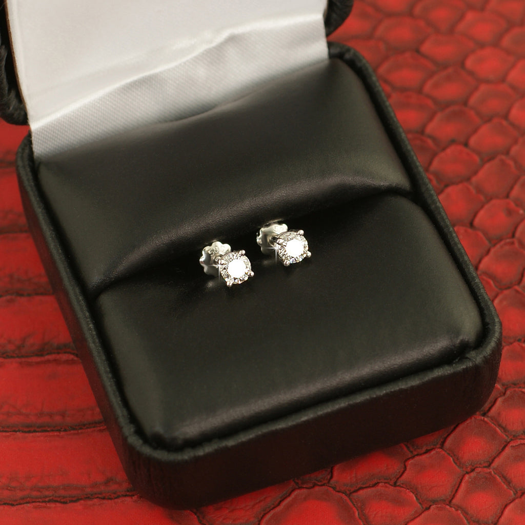 14K White Gold 0.40 Carat Diamond Stud Earrings