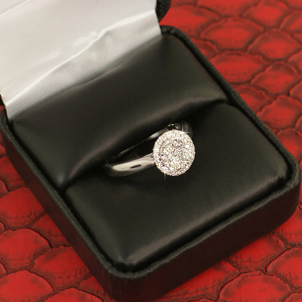 10K White Gold 0.50 Carat Diamond Engagement Ring