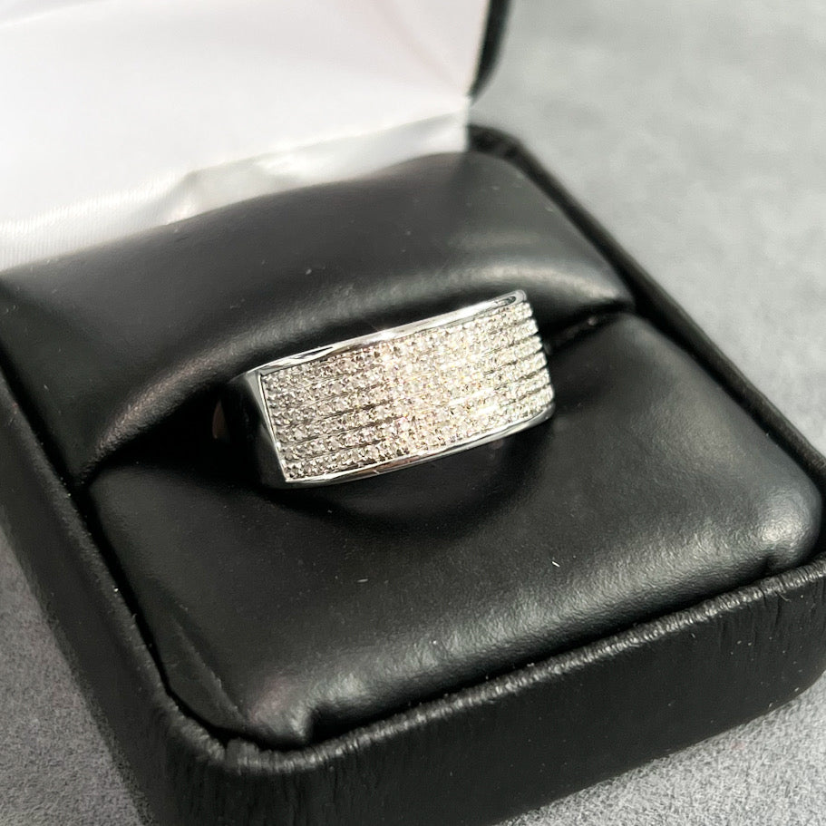 0.33 CTW Real Diamond Simple Micropave Band