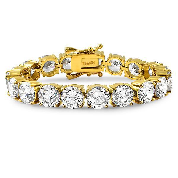 10mm Jumbo 73 Carat Flawless CZ Bracelet