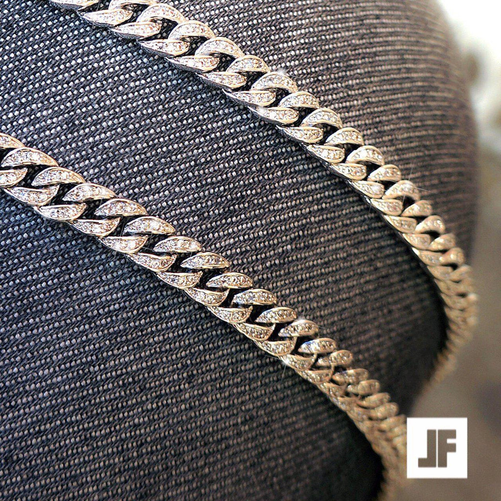 6mm 925 Sterling Silver Iced Out Cuban Chain