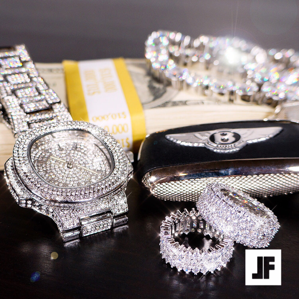 Jumbo Fully Iced Out Nautical Watch