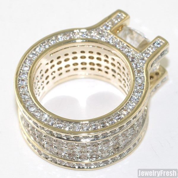13.4 Carat Gold Tone Luxury Ring