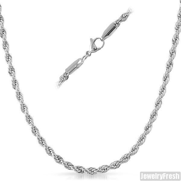 4mm Stainless Steel French Rope Chain