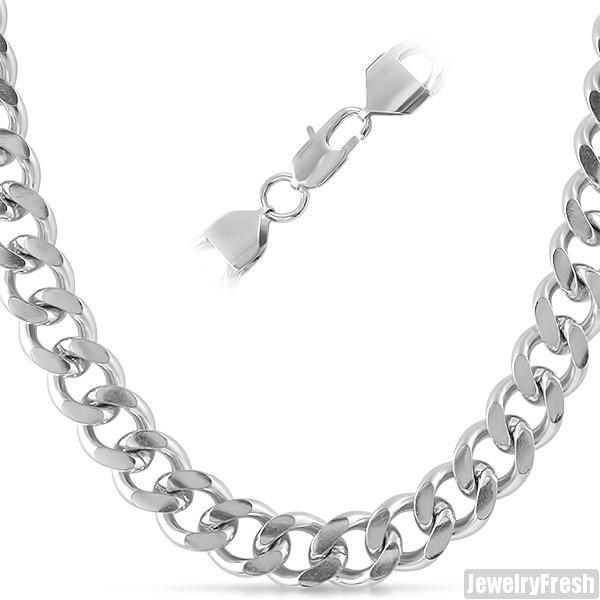 12mm Stainless Steel Large Cuban Chain
