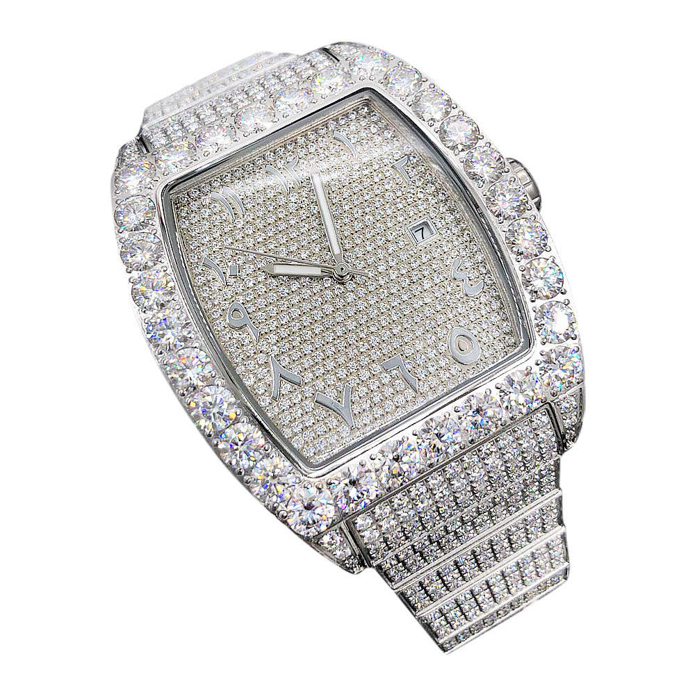 35 Carat Big Face VVS Moissanite Iced Out Watch