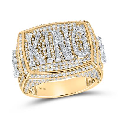 10K Gold 2.75 Carat Diamond KING Championship Ring