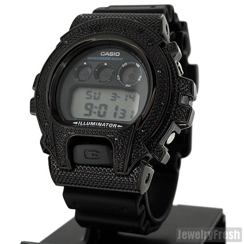 All Black 0.12 Carat Genuine Diamond G Shock Watch