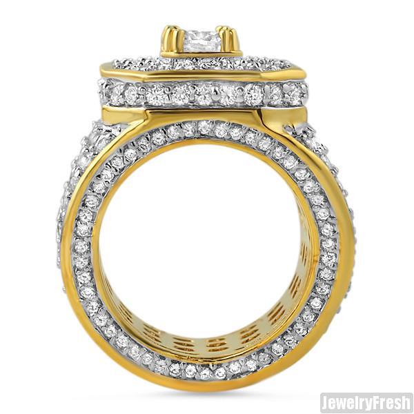12.5 CTW Lab Simulated Diamond Supreme Ring Gold