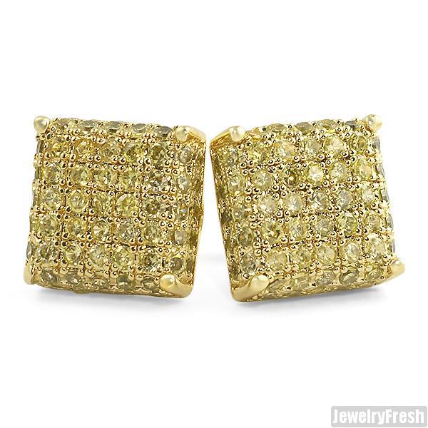 Canary diamond hot sale earrings for mens
