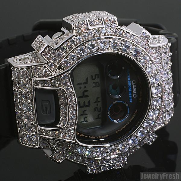 Casio G-Shock/G Shock 6900 White Lab Simulate Diamond White G/P Watch Bezel  Men