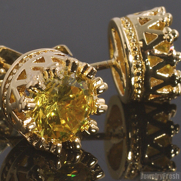 Canary yellow hotsell earring studs